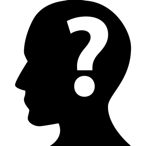 Human Head With A Question Mark Inside Vector SVG Icon SVG Repo