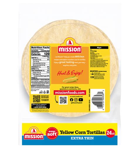 Extra Thin Yellow Corn Tortillas Mission Foods 50 Off