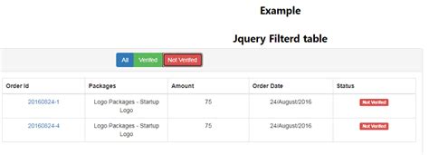 Jquery Filter Table Rows By Column Value Elcho Table