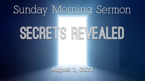 Secrets Revealed – Hillview Baptist Church