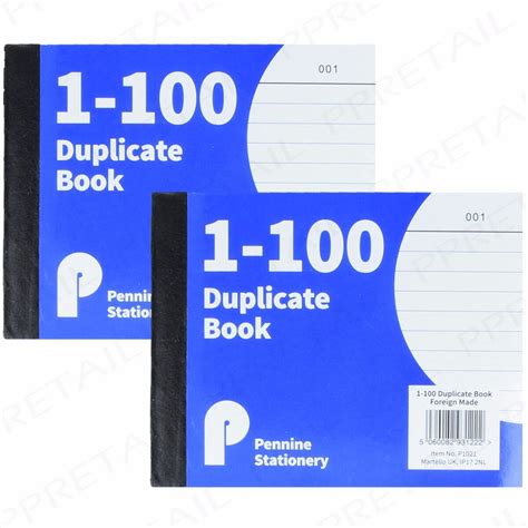 A6 DUPLICATE BOOK PACKS Invoice Receipt Carbon Cash Pad Numbered 1 100