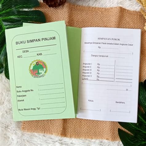 Jual Buku Simpan Pinjam Koperasi Custom Buku Tanda Anggota Koperasi