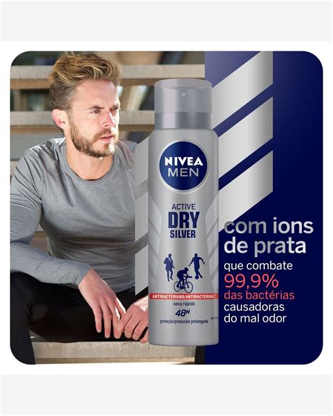 Riachuelo Desodorante Antitranspirante Aerosol Nivea Men Silver