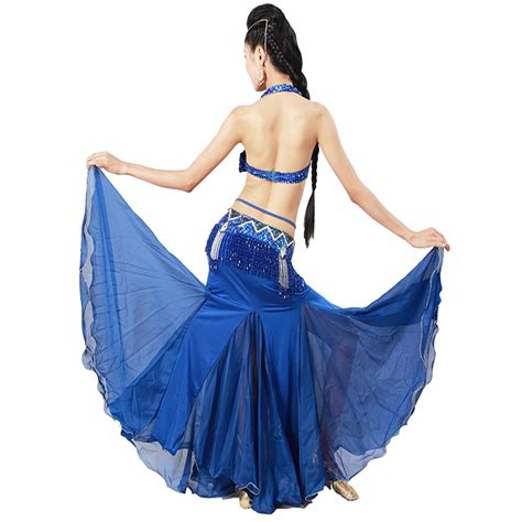 Royal Blue 3 Pieces Ladies Egyptian Belly Dance Outfit Buy Belly Dance Costumebelly Dance