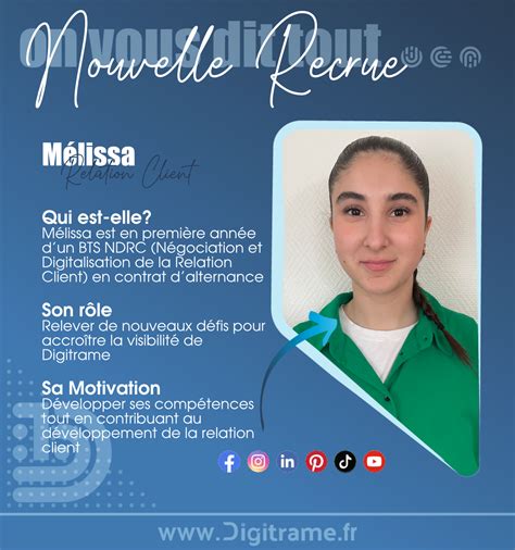 Nous Avons Le Plaisir De Vous Pr Senter M Lissa Qui Rejoint Notre