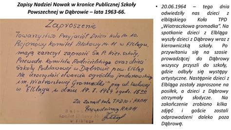 Opowieści O Dąbrowie Odc 4 Lata 1954 72 Na Podstawie Kroniki