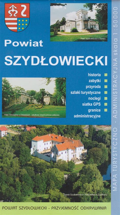 Powiat Szyd Owiecki Mapa Turystyczno Administracyjna Skala