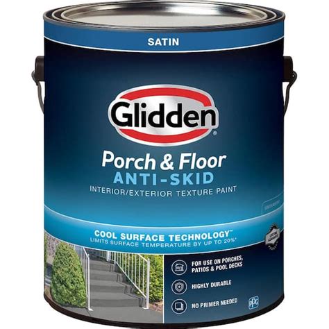 Glidden Porch And Floor 1 Gal White Base 1 Textured Satin Interior