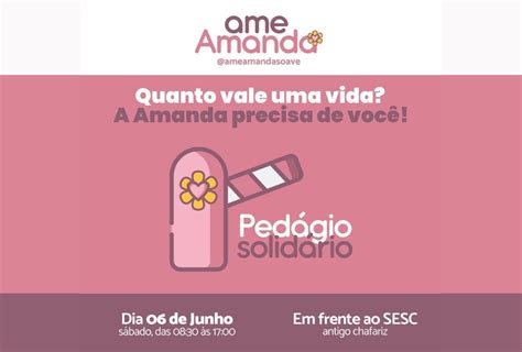 Pedágio Solidário Será Realizado Neste Sábado 06 Em Prol Da Amanda