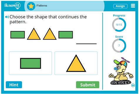 Interactive Math Lesson Patterns