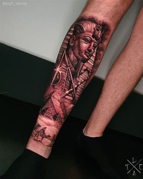 Leighstca On Instagram Pharaoh Shin Piece Aurora Tattoo Studio For