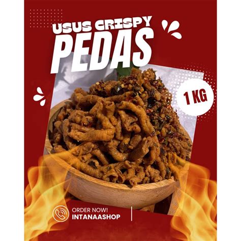 Jual Keripik Usus Ayam Crispy Pedas Daun Jeruk 1 Kg Shopee Indonesia