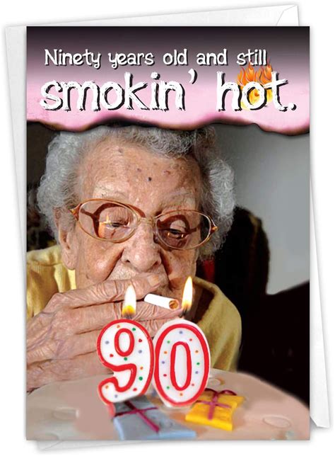 Amazon NobleWorks Funny 90th Birthday Greeting Card Women