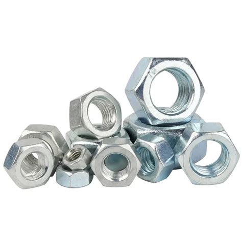 Gb6170 M3 Grade 8 Blue White Zinc Type 1 Hex Nut Carbon Steel 10b21 For