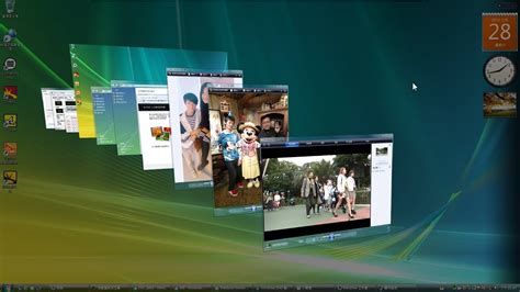 Windows Vista Aero Glass Flip 3d 60p Youtube