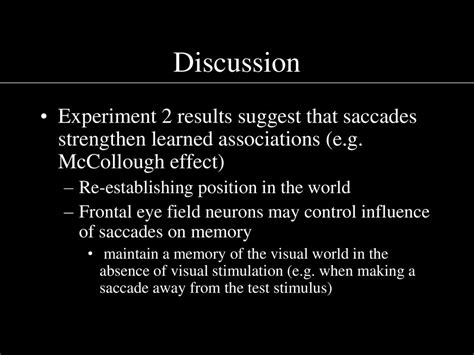 Saccades Actively Maintain Perceptual Continuity Ppt Download