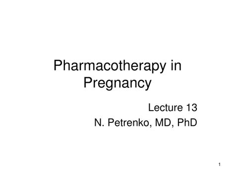 Ppt Pharmacotherapy In Pregnancy Powerpoint Presentation Free