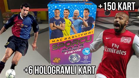 SPORCU 2023 FUTBOLCU KARTLARI KUTU AÇILIMI 150 KART 6 HOLOGRAMLI KART