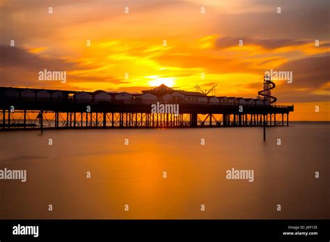 Herne Bay Pier At Sunset Stock Photo Alamy