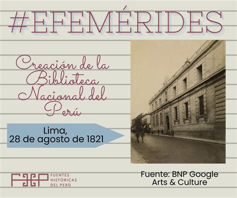 Biblioteca Nacional on Twitter RT PeruFuentes Efemérides La