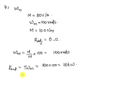 Solved Problem A Shunt Connected Dc Motor With Negligible