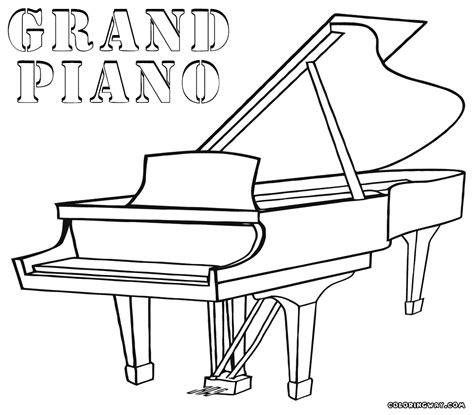 Piano Keys Coloring Page Coloring Pages