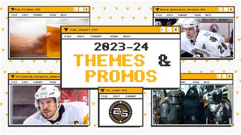 Penguins Unveil 2023 24 Promotional Schedule Wbs Penguins