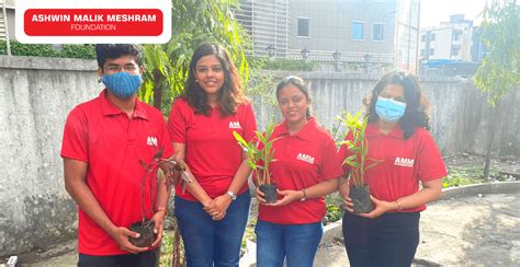 Tree Plantation Drive Conducted At Andheri By Amm Foundation Ashwin