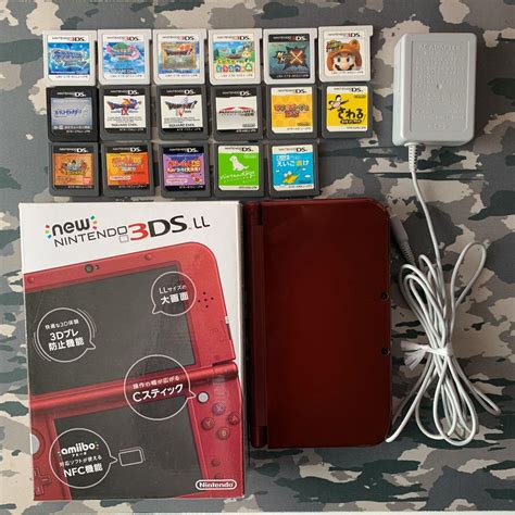 【ニンテンド】 【ほぼ新品】未使用に近い Newニンテンドー3ds Ll 本体 メタリックレッド します