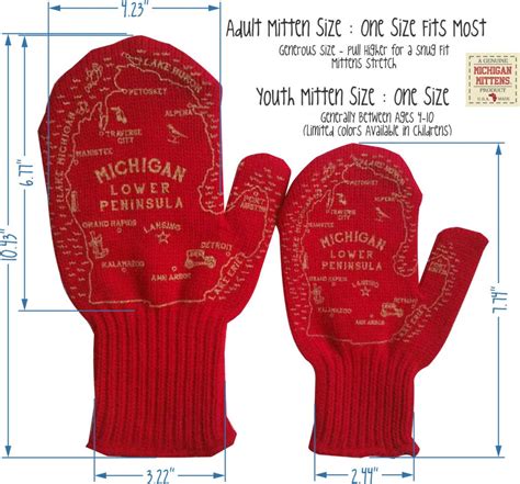 Michigan Mittens For Adults And Children Made In Michigan