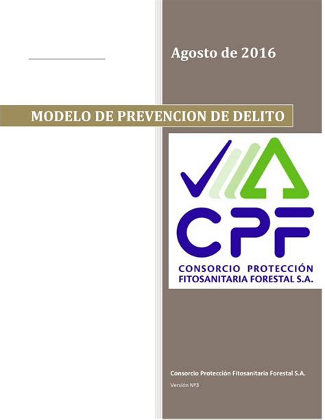 Pdf Modelo De Prevencion De Delito Cpfcl Delitosarauco Y Filialespdf · Página 2 De 21