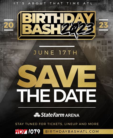 Birthday Bash Atl 2023 Save The Date June 17th