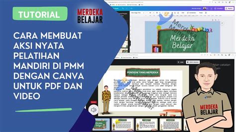 Cara Membuat Aksi Nyata Pelatihan Mandiri Di PMM Dengan Canva Untuk PDF