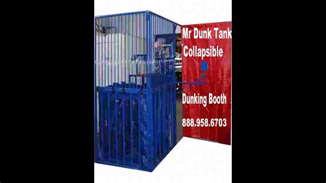 Dunk Tank Set Up Instructions Mr Dunk Tank Collapsible Dunking Booth