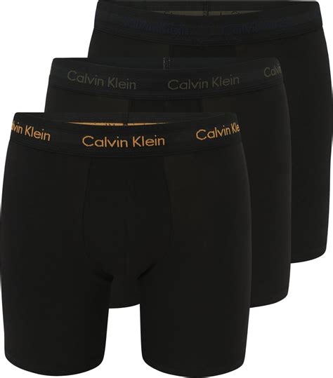 Calvin Klein Cotton Stretch Boxer Briefs 3 Pack Black • Pris