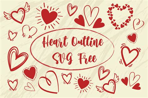 Heart Outline Svg Free Gráfico Por Free Graphic Bundles · Creative Fabrica