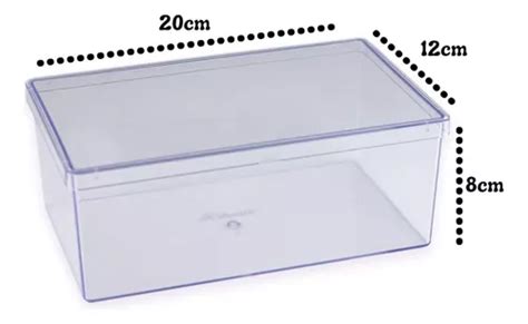 Caja Rectangular De Ml Con Tapa Para Tartas Bluestar Crystal