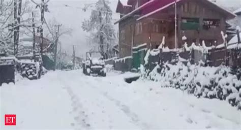 Jammu and Kashmir Snowfall: Jammu and Kashmir: Pahalgam receives fresh ...