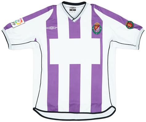 2001 03 Real Valladolid Home Shirt 8 10 M