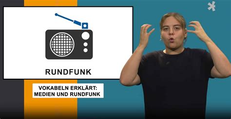 Vokabeln Erklärt Rundfunk Gebärdenwelt Tv