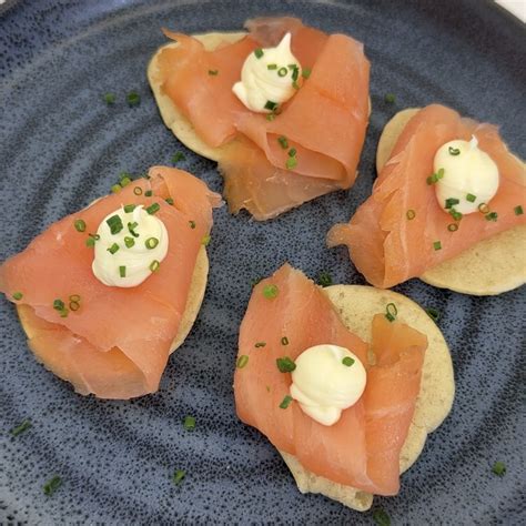 Air Fryer Smoked Salmon Blini Canapés Lakeland Inspiration Lakeland