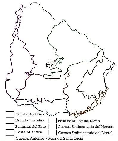 Mapas De Mudos Y Para Colorear De Uruguay Para Descargar