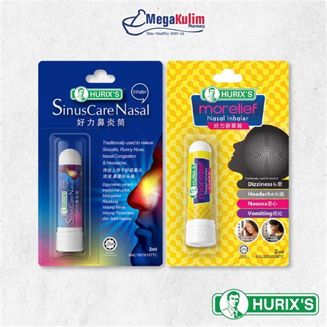 Hurix S Morelief Sinuscare Nasal Inhaler Ml Shopee Malaysia