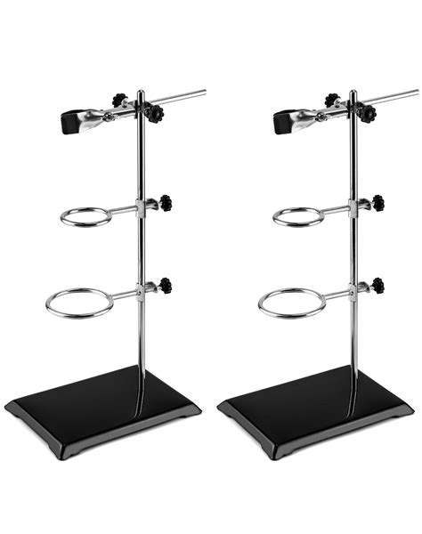 Buy Qwork Chemistry Laboratory Stands Support Set 2 Set Steel Lab