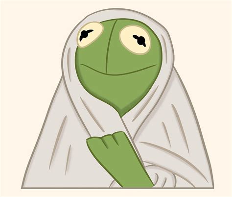 Kermit In A Blanket Meme Poster Love Painting By Clark Sean Pixels