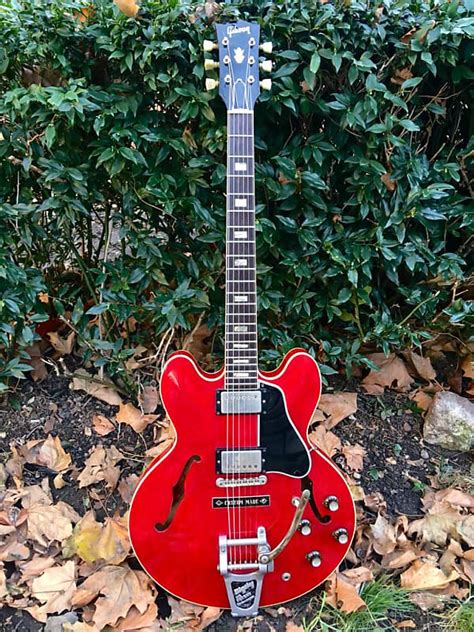 Gibson Es335 1963 Cherry Custom Made Plaque Reverb Uk