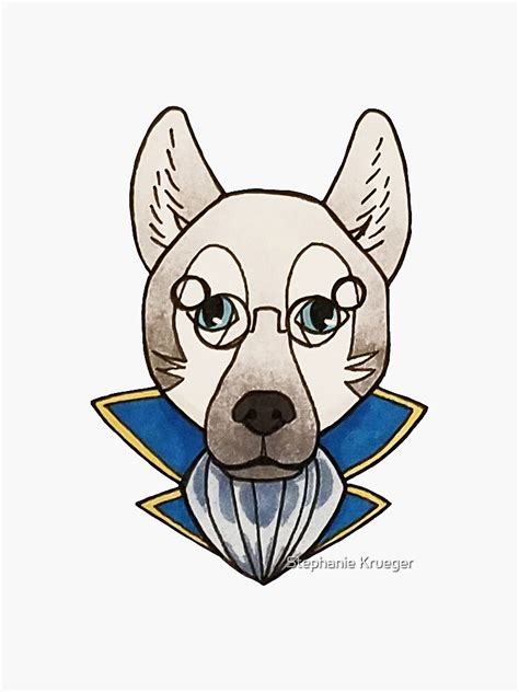 "Percy Dog" Sticker for Sale by FallingFreely | Redbubble