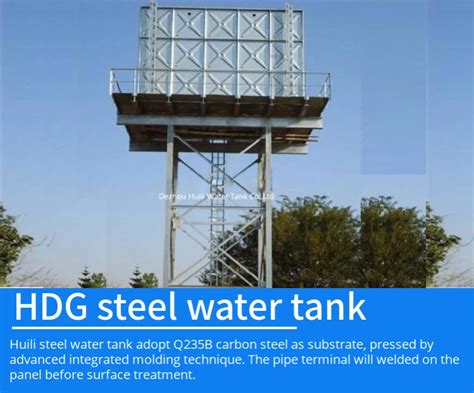 Elevated Steel Tower Water Tank Tower Structure Hot Dip Galvanized