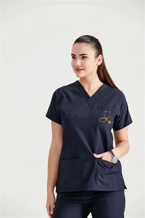 Unisex Scnurse Hem Ire Doktor Niformas Tak M Fermuar Esnek Likra Zel