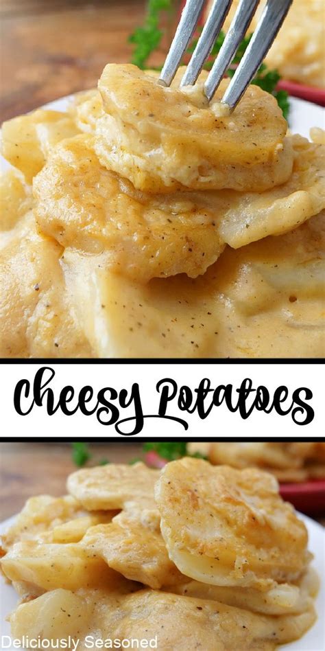 Cheesy Potatoes Are A Delicious Side Dish Recipe That Is Made With Thinly Sliced Potatoes A